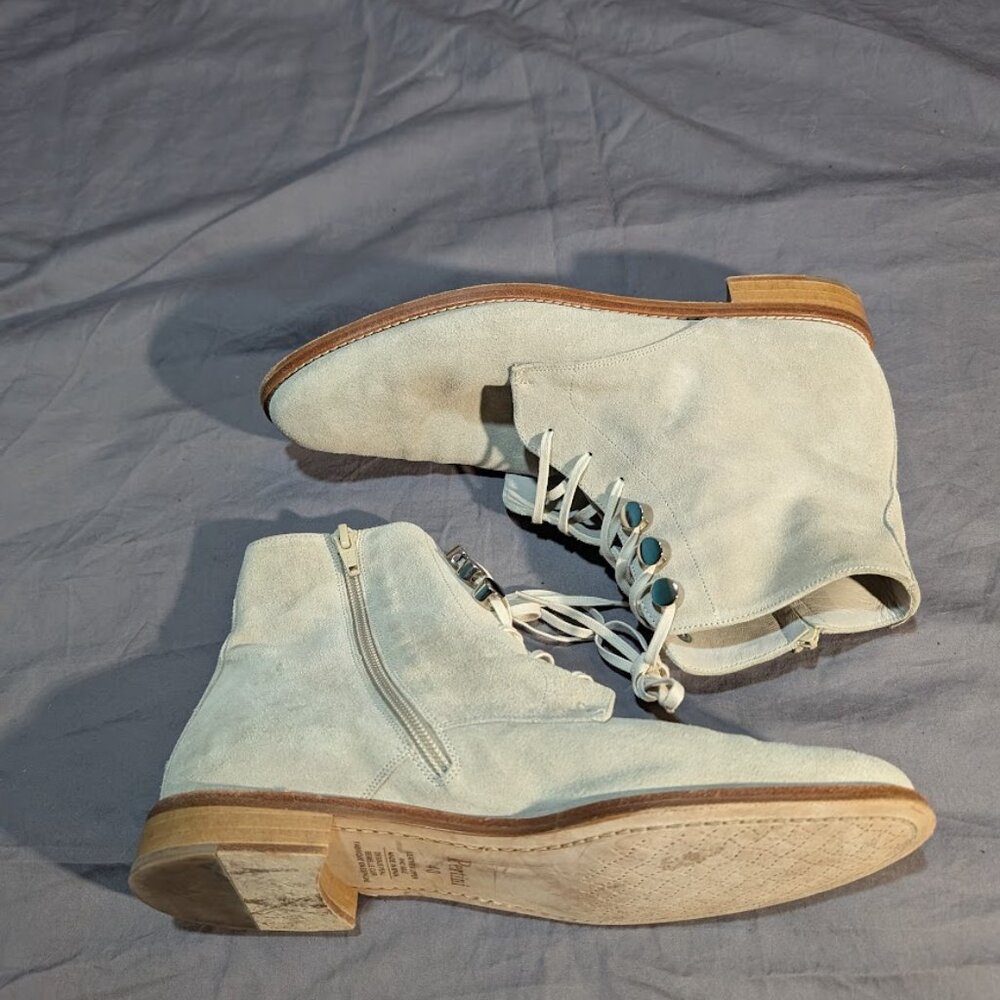 PERTINI Handmade in Spain ALL LEATHER Low heel Boss-Lady Minimalist Boot Sz 40 - Picture 6 of 8